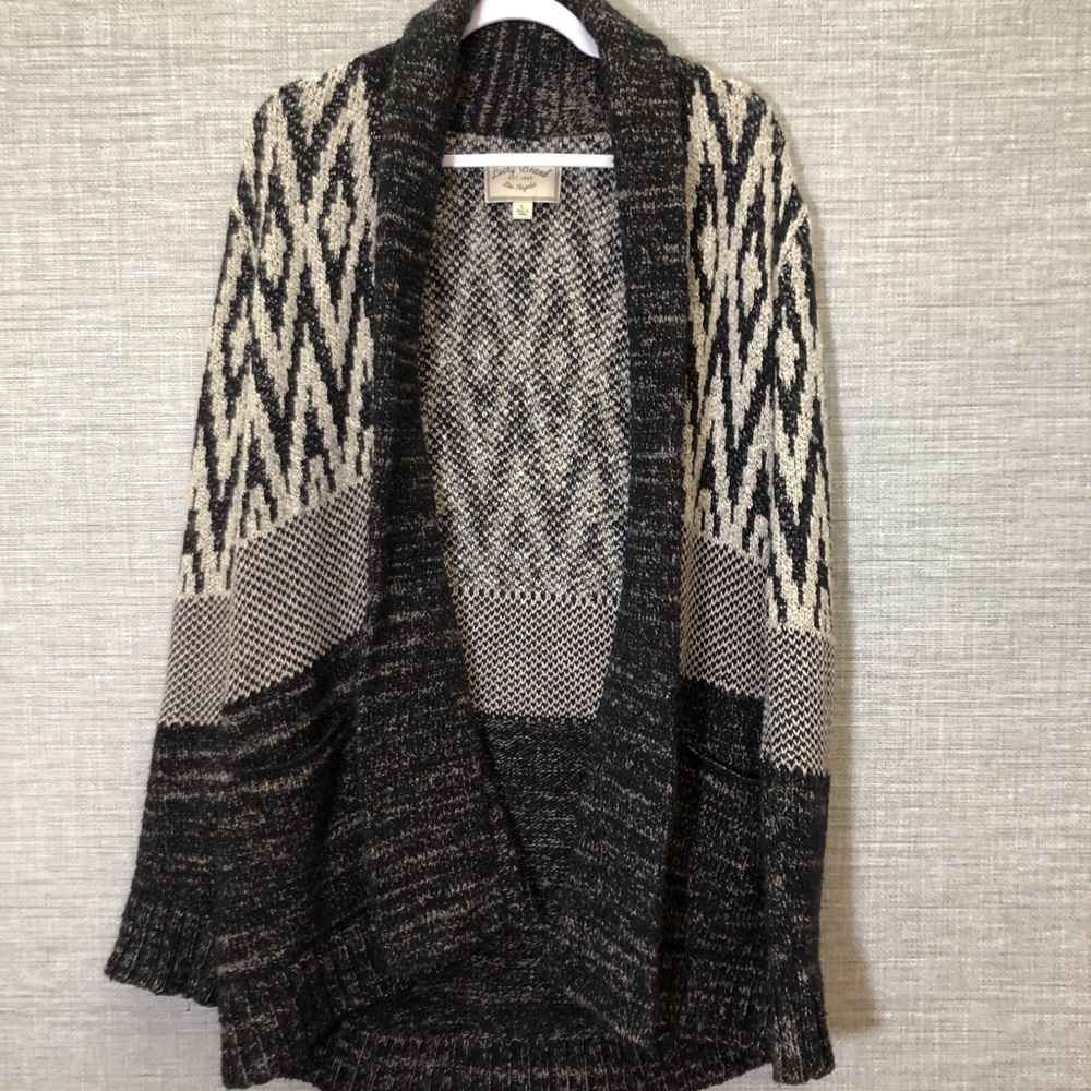 Lucky Brand Tribal Print Sweater | Large